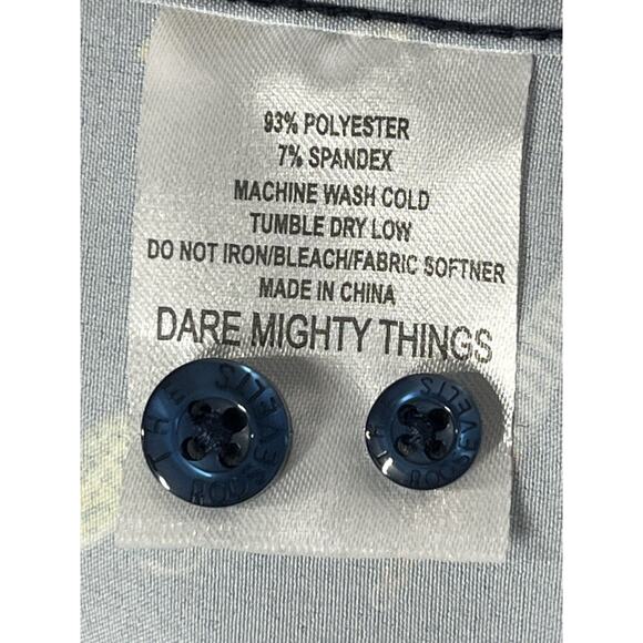 RSVLTS Fishing Lures Camp Shirt Mens XL "Lure 'em in" Navy Blue Button Kunuflex - Picture 11 of 12